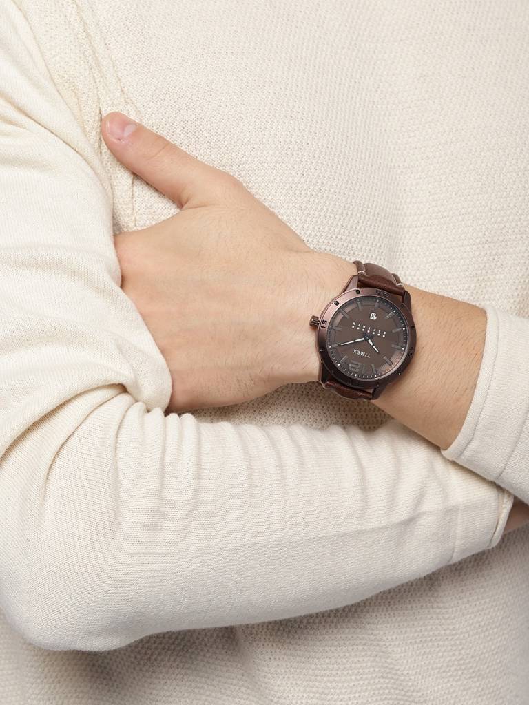 Timex Round 45Mm Dial Analog Men Watch - Tw000U936 : TW000U936