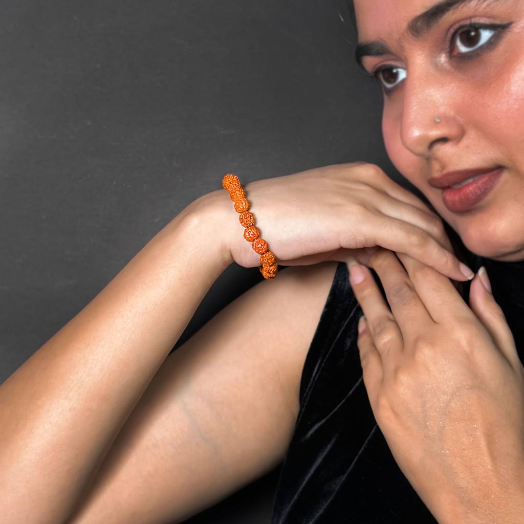 Natural Rudraksha Bracelet : IS-BR-ST-1136