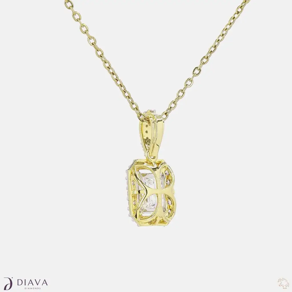 Framed Emerald Elegance Pendant : FramedEmeraldElegancePendant