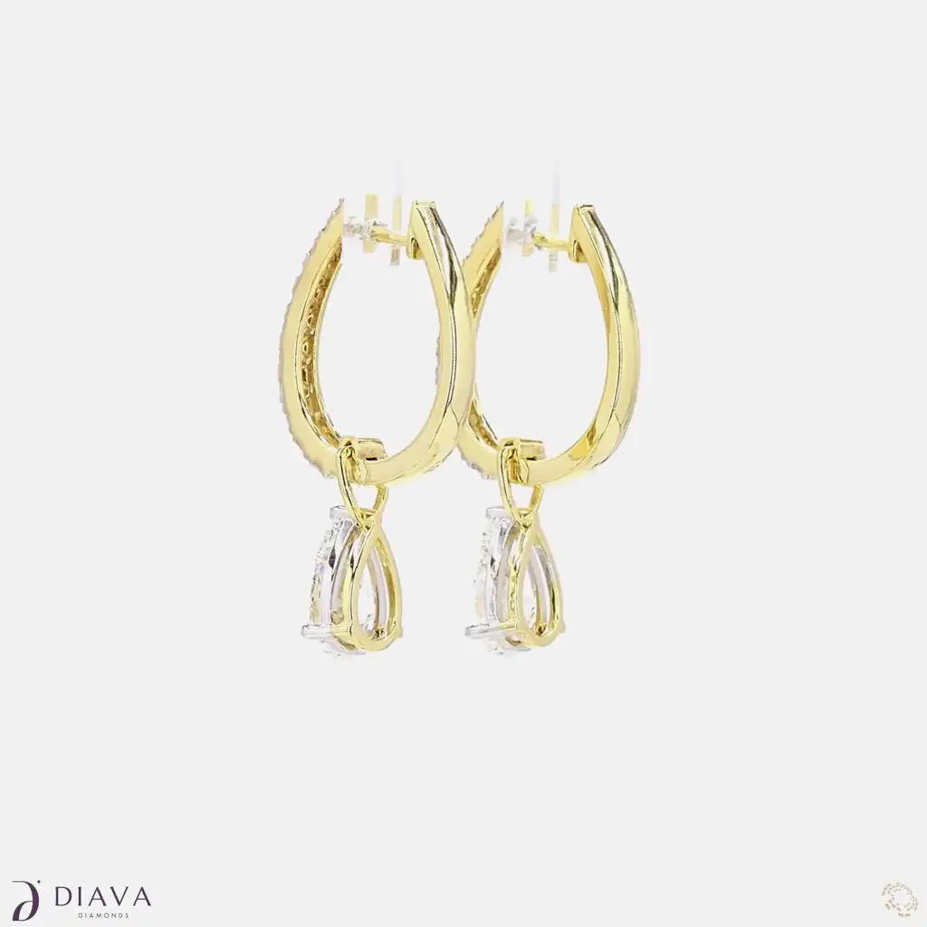 Eternal Pear Drop Hoops : EternalPearDropHoops