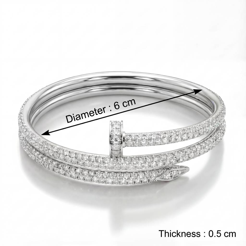 Korean Juste Un Clou Double-Wrap Diamond Bracelet : YUFSBR207