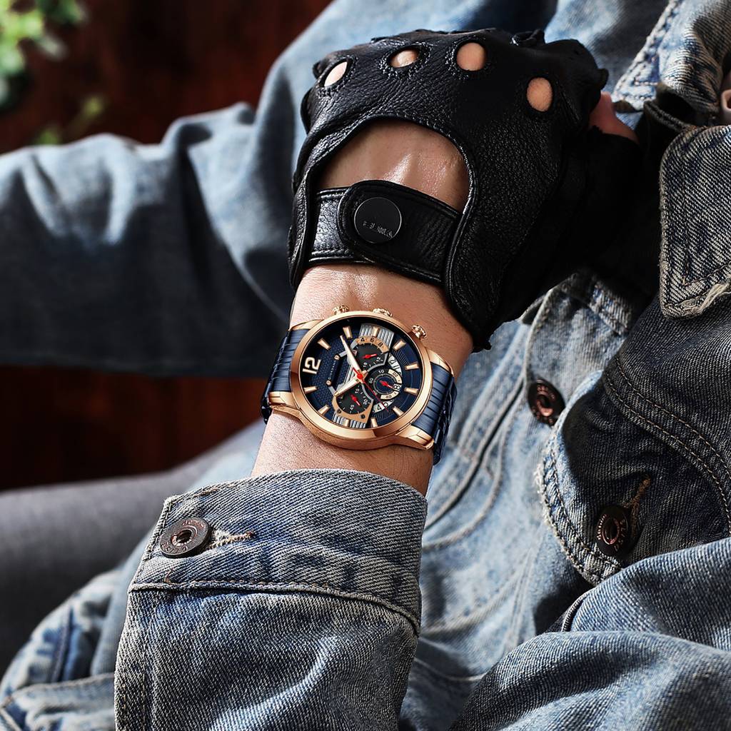 Giordano Analog Wrist Watch For Men Stylish Metal Strap With Water Resistant Multifuntion Mechanism Watch Gz-50032 : GZ-50032-44