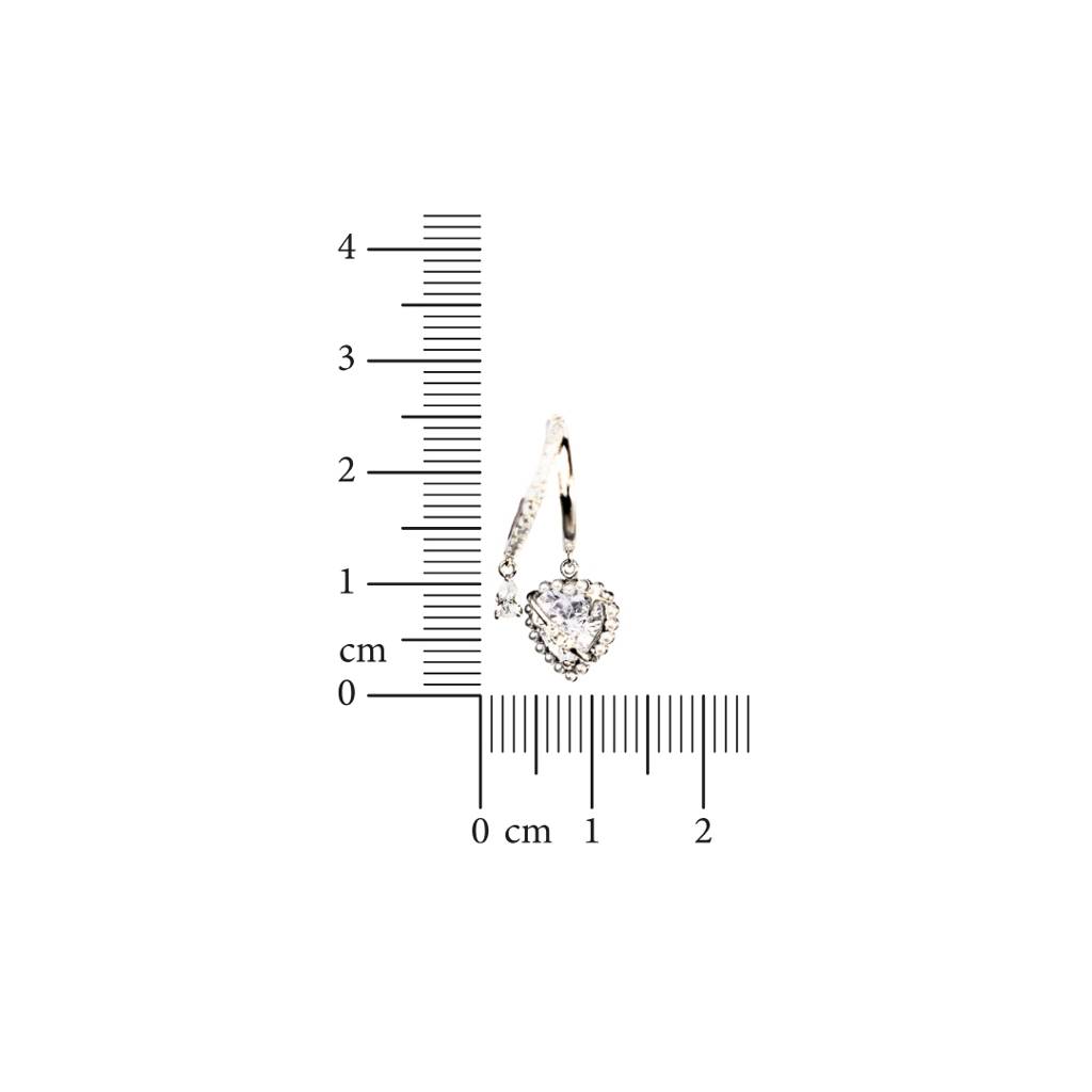 Heartfelt: 925 Sterling Silver Heart Hoops For Women : 61EA