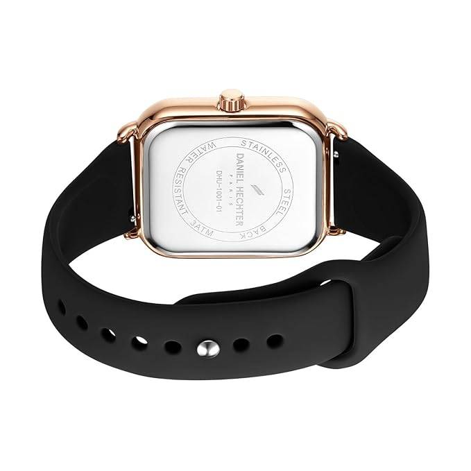 Daniel Hechter Plaisance Collection Square Watch For Women - White Dial, Roman Numerals With Minimalist Design : DHW2012-01