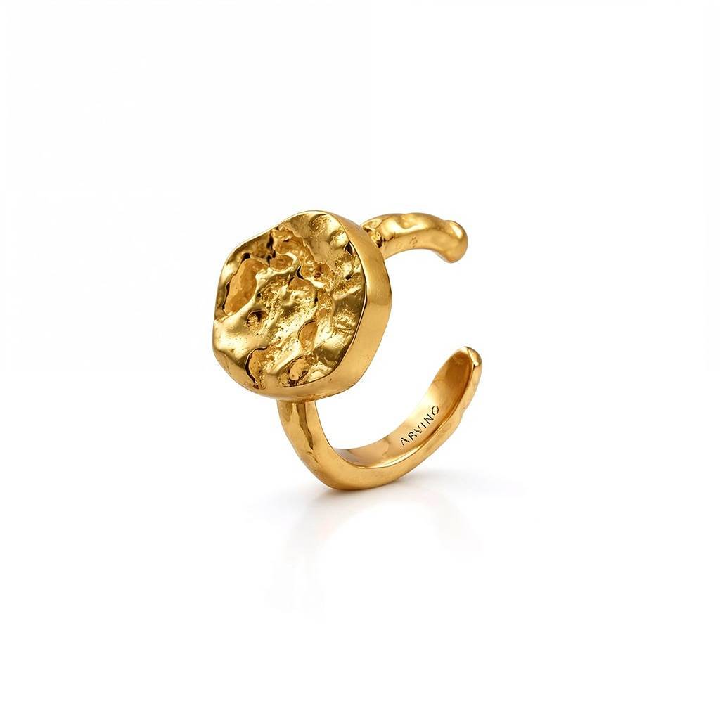 Hammered Gold Ear Cuff (No Piercing) : AWC-22