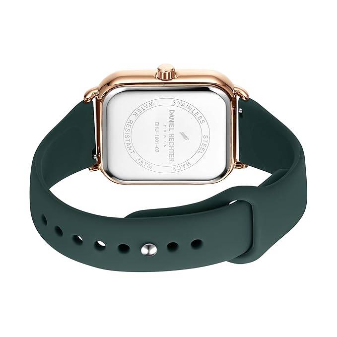 Daniel Hechter Plaisance Collection Square Watch For Women - White Dial, Roman Numerals With Minimalist Design : DHW2012-03