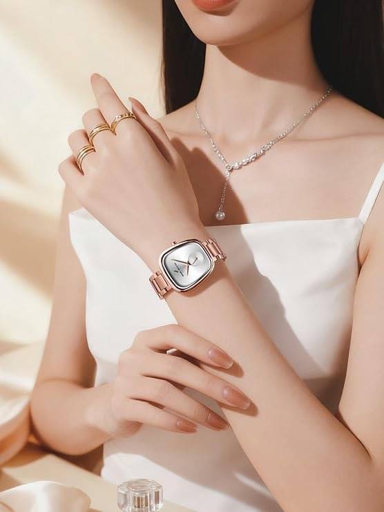Daniel Hechter Madeleine Collection Luxury Watch For Women - Oval Shaped Gloss Dial With Sub Second And Stainless : DHW2014-44