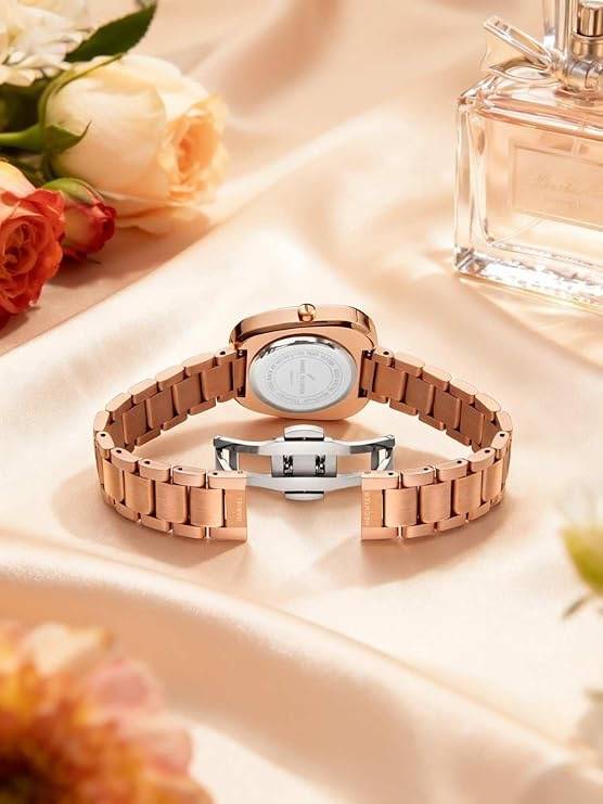 Daniel Hechter Madeleine Collection Luxury Watch For Women - Oval Shaped Gloss Dial With Sub Second And Stainless : DHW2014-44