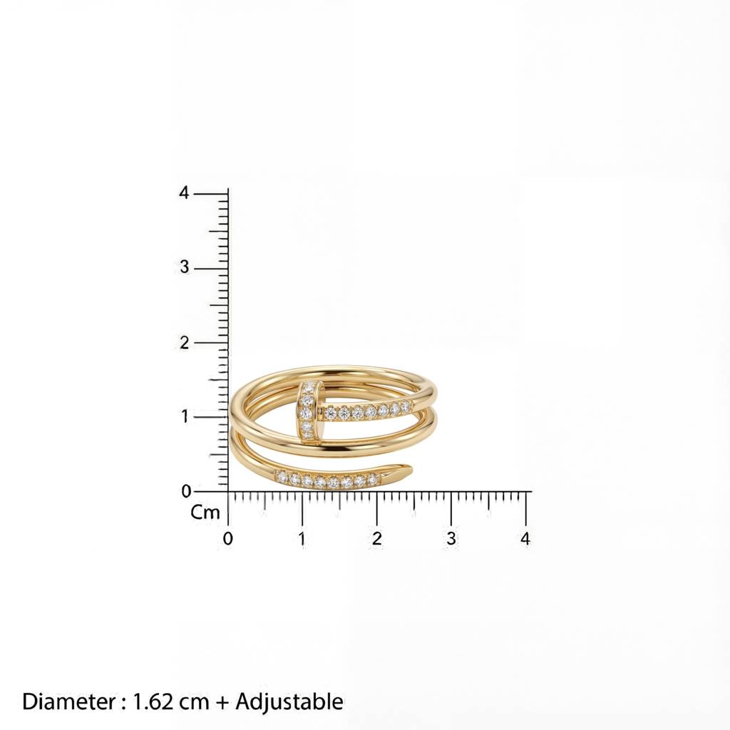 Korean Industrial Chic Double-Wrap Ring : YUFSRG222