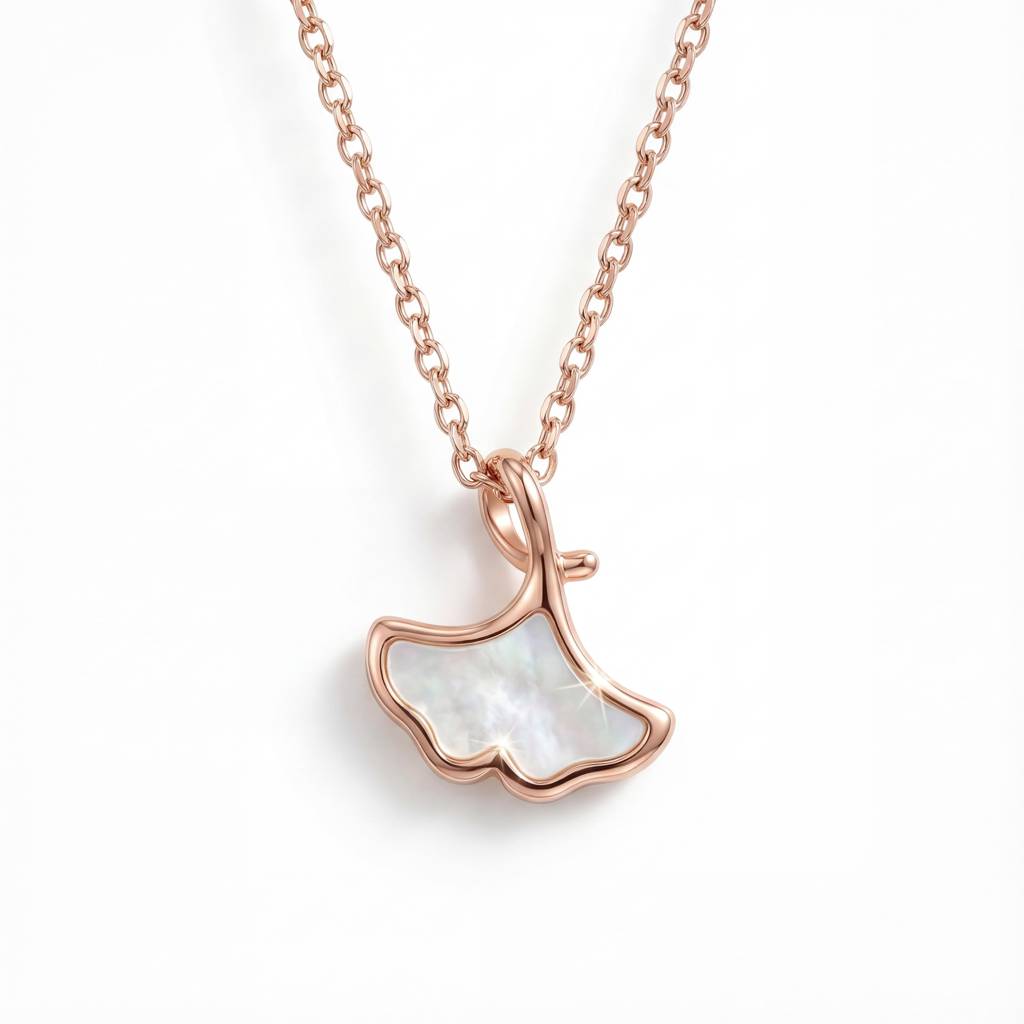 Theserenity" Ginkgo Leaf Necklace : YUFSNL211