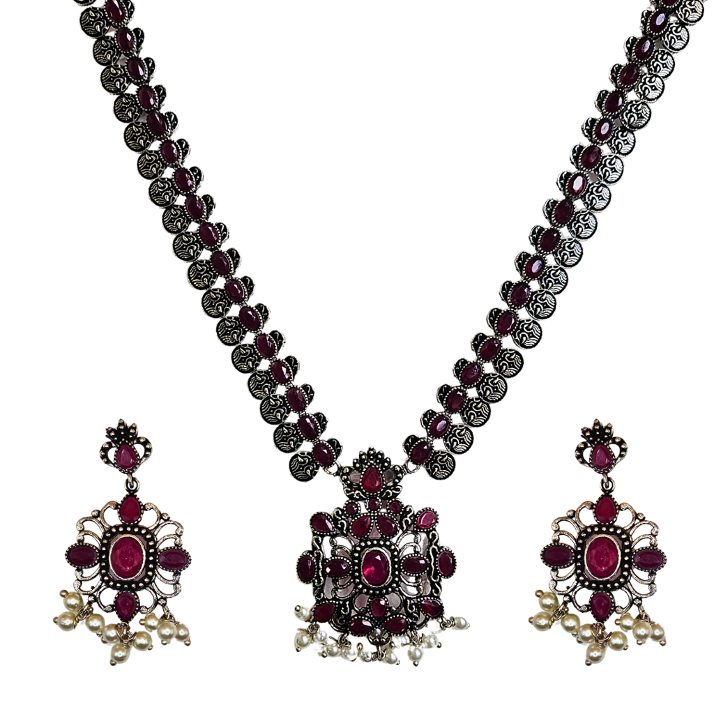 Heritage Jadau Silver Necklace : NL012