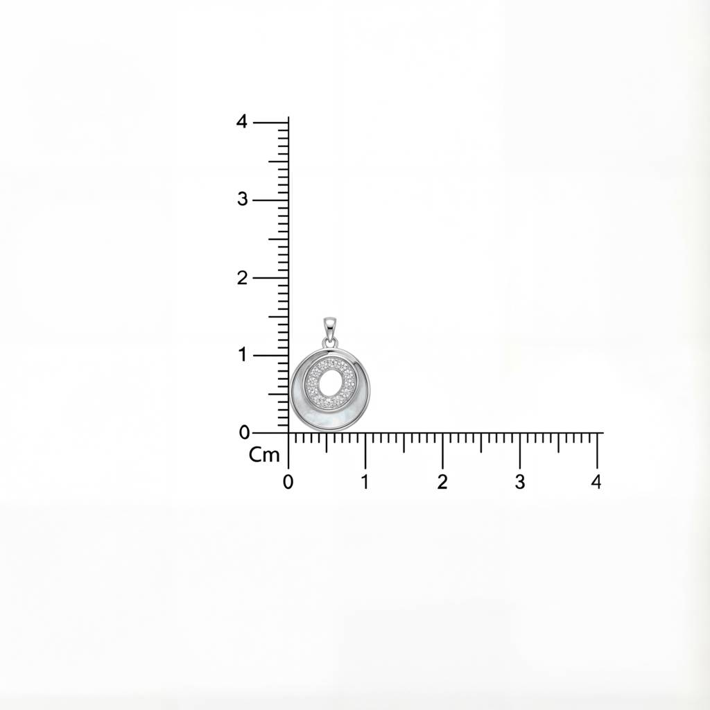 Korean Radiant Orbit Mother-Of-Pearl Halo Necklace : YUFSNL223