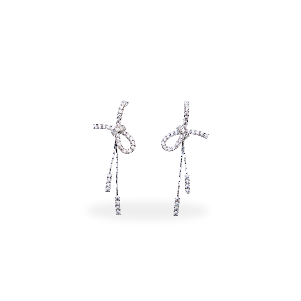 Hera: 925 Sterling Silver Knotted Dangle Earrings For Women : 6EA