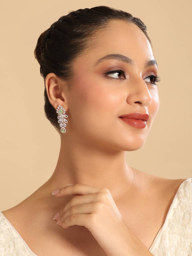 22K Gold Plated Dewdrop Elegance Earrings : YI24A0517E