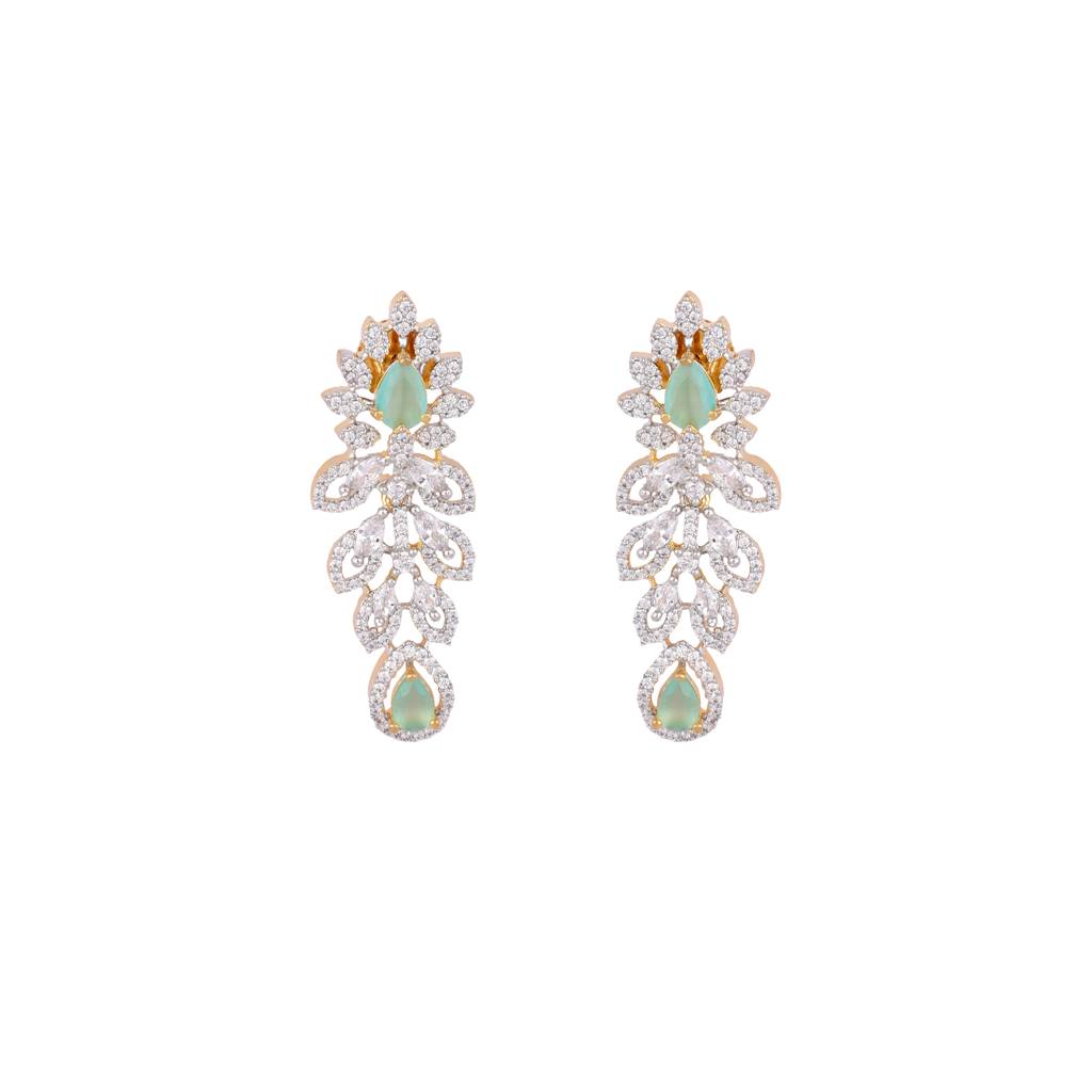22K Gold Plated Dewdrop Elegance Earrings : YI24A0517E