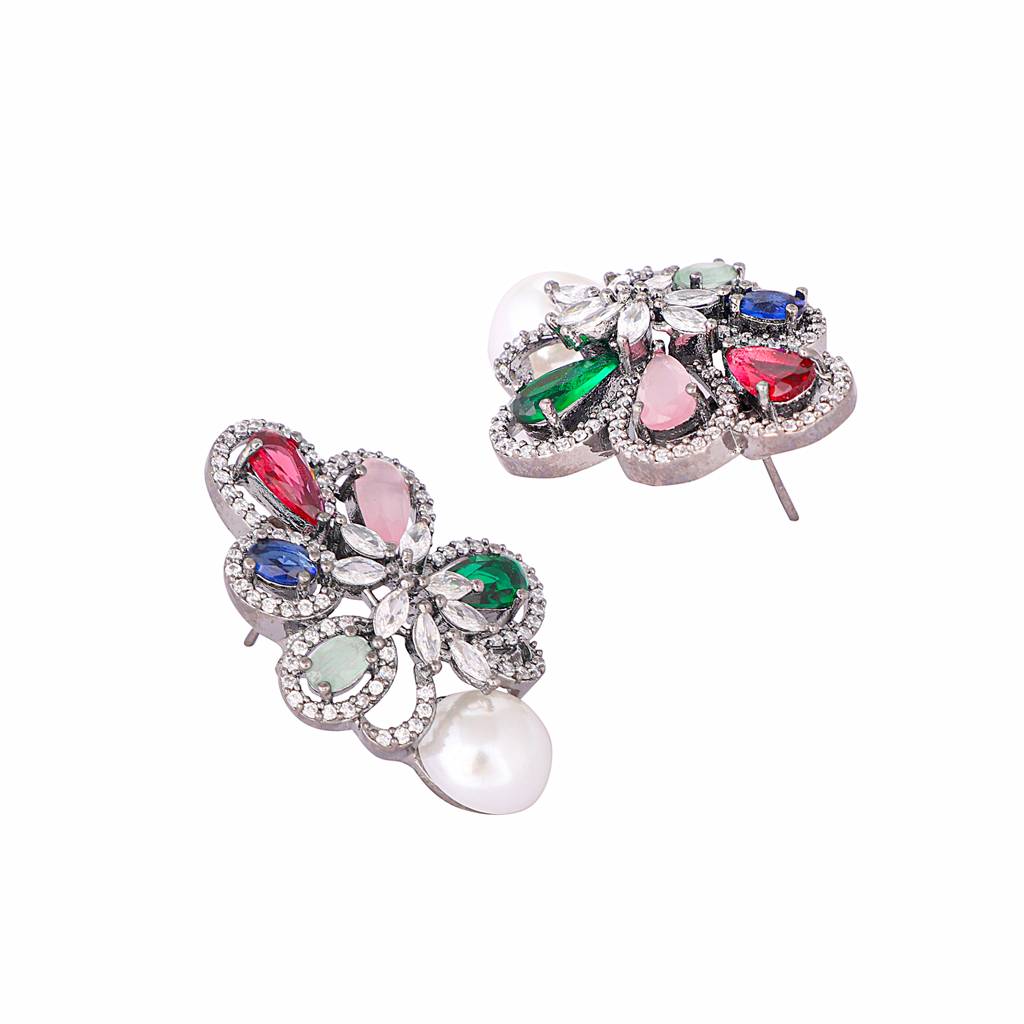 Colorburst Pearl Ball Earrings : YI24A0417E