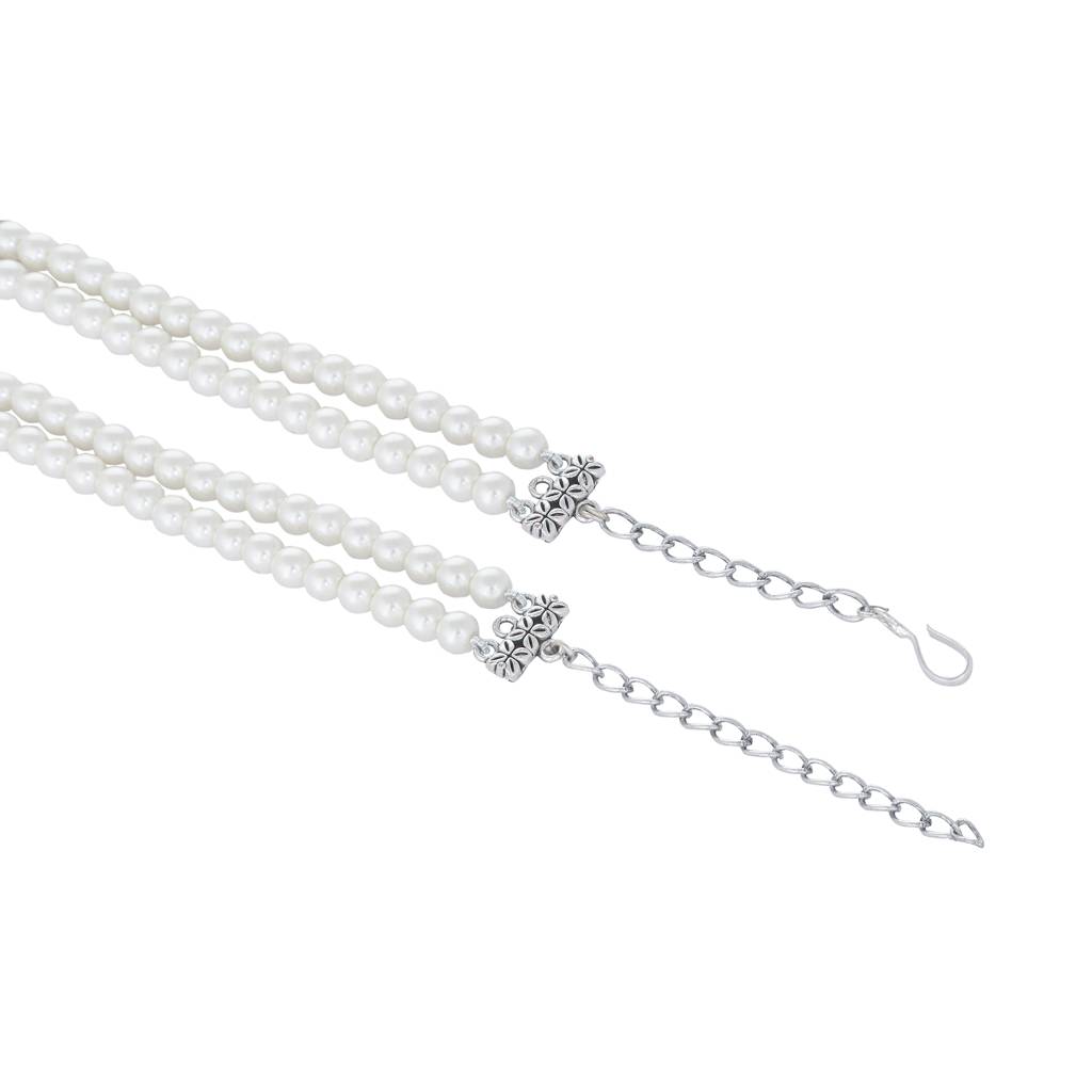 Emerald Elegance Pearl Choker : YI24A0408N