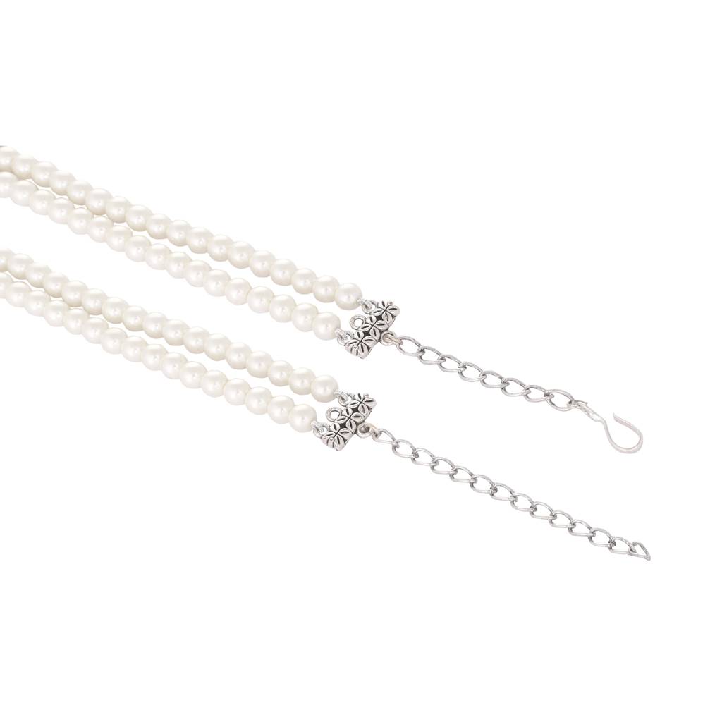 Ruby Elegance Pearl Choker : YI24A0410N