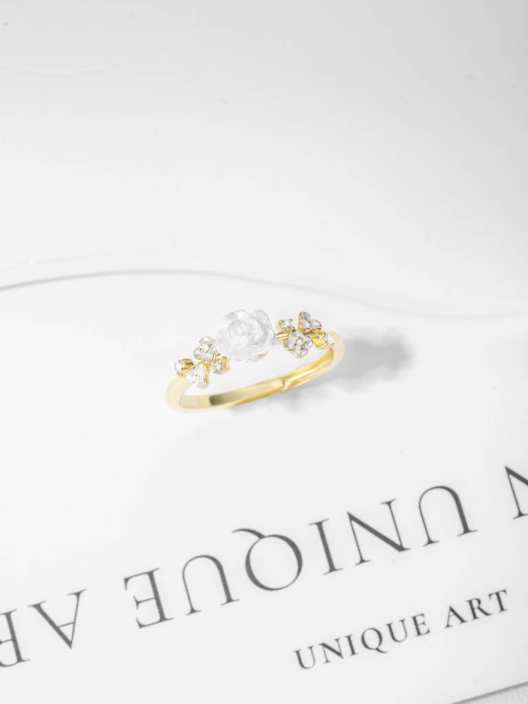 Floral Elegance Rose Ring : BRD2978G
