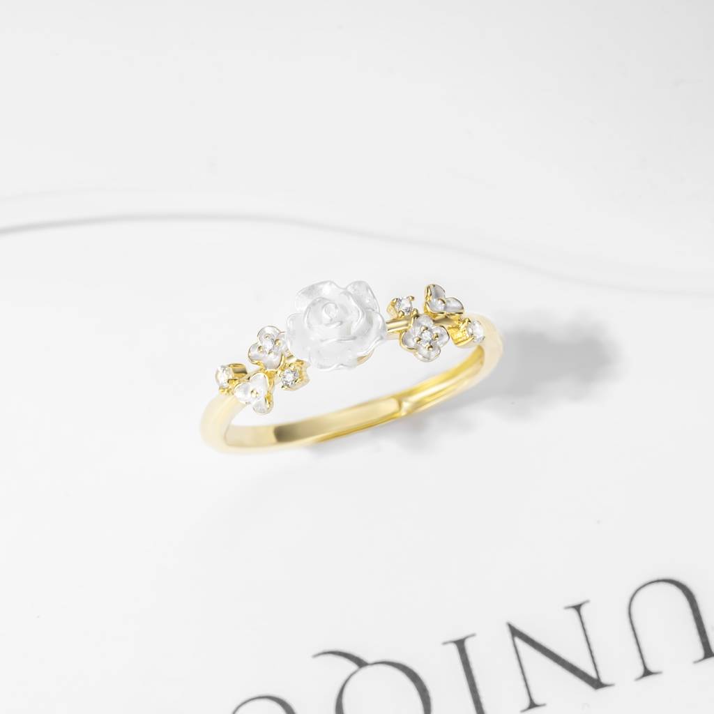 Floral Elegance Rose Ring : BRD2978G