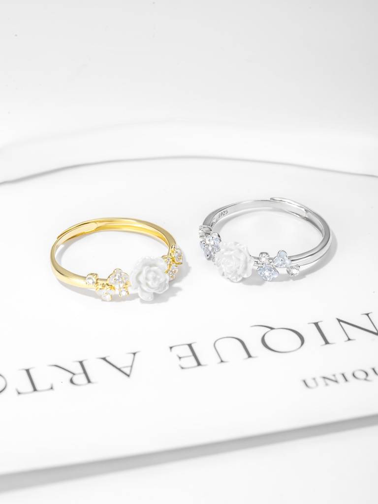 Floral Elegance Rose Ring : BRD2978S