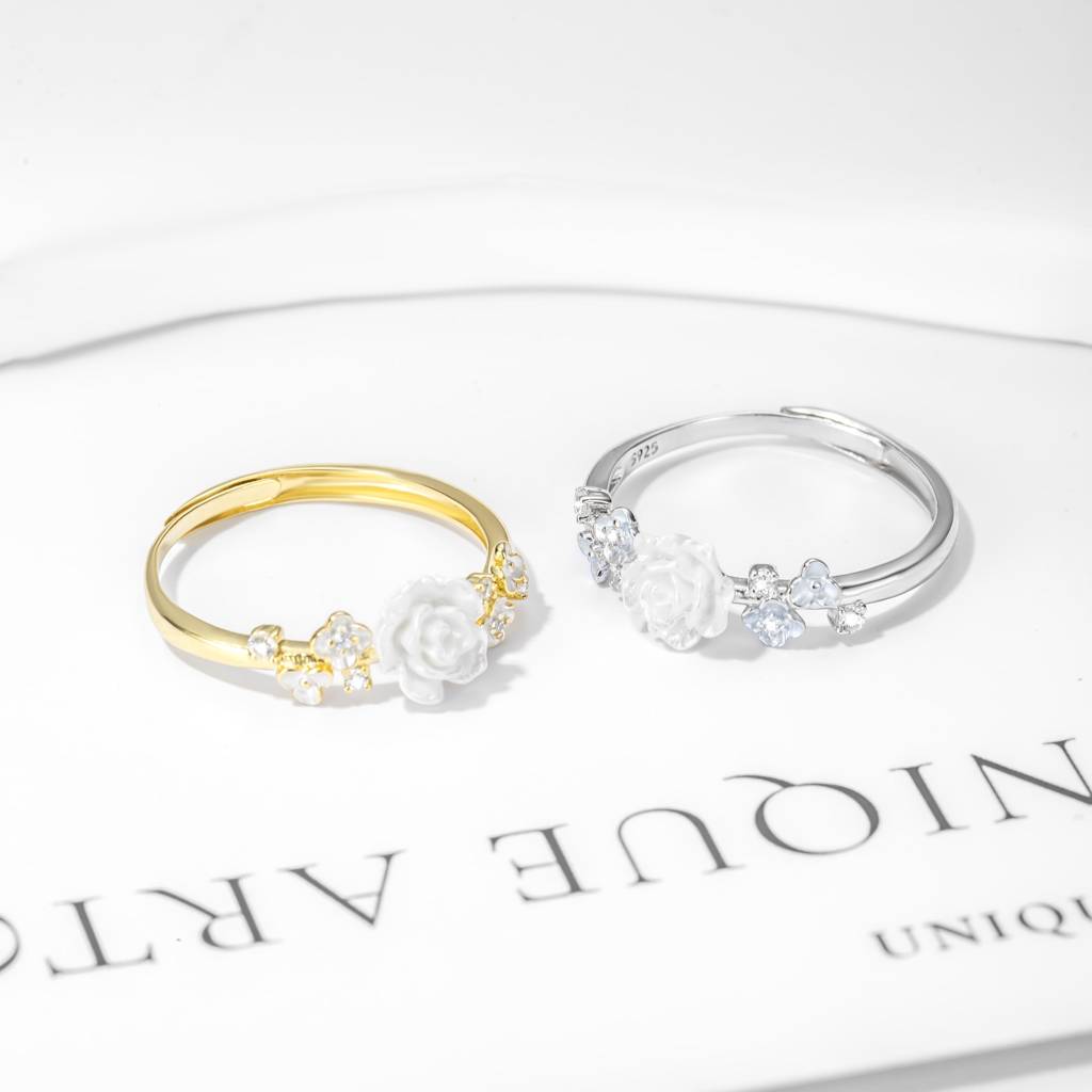 Floral Elegance Rose Ring : BRD2978S