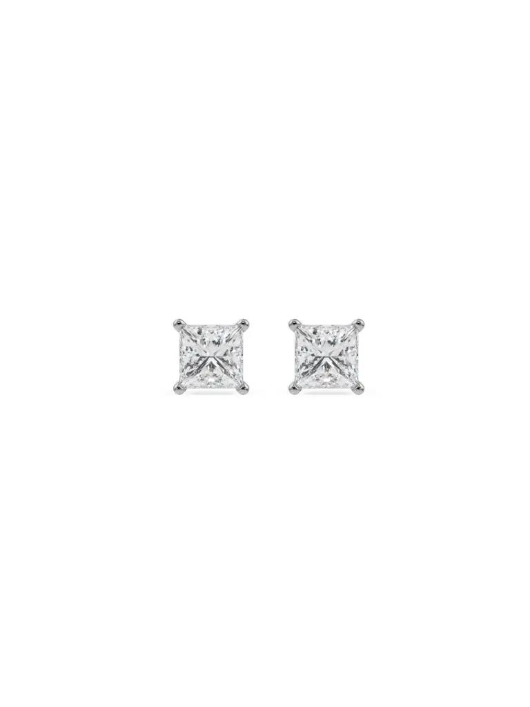 0.5 Ct Timeless Princess Solitaire Studs : E956
