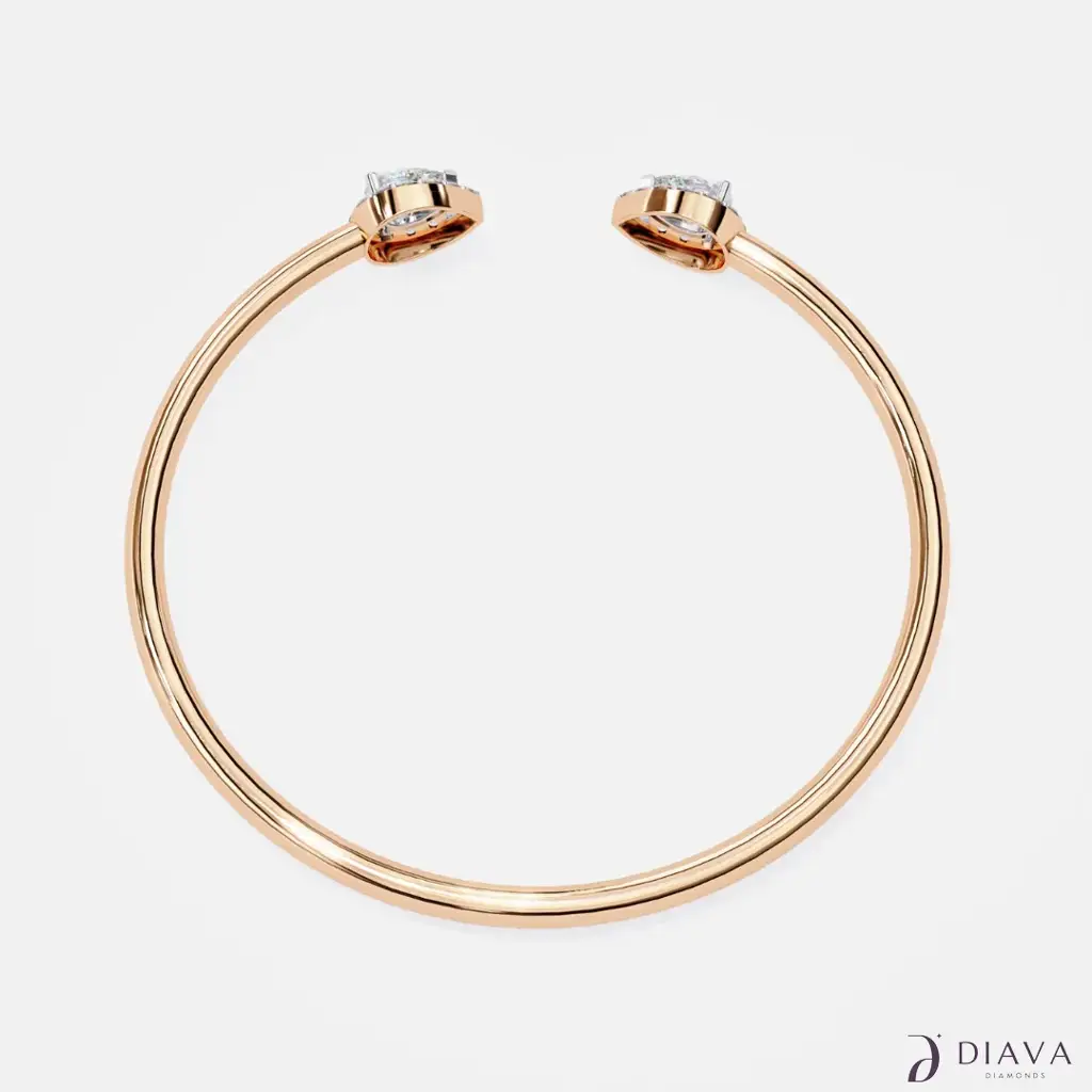 Twin Diamond Open Cuff : TwinDiamondOpenCuff
