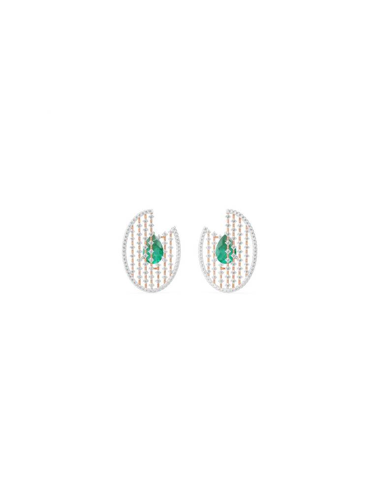Glamorous Emerald Diamond Earrings : E1003