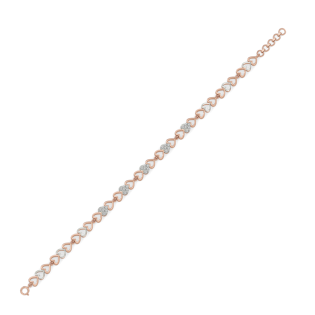 Heartstring - Lab Diamond Tennis Bracelet : LLBR0116
