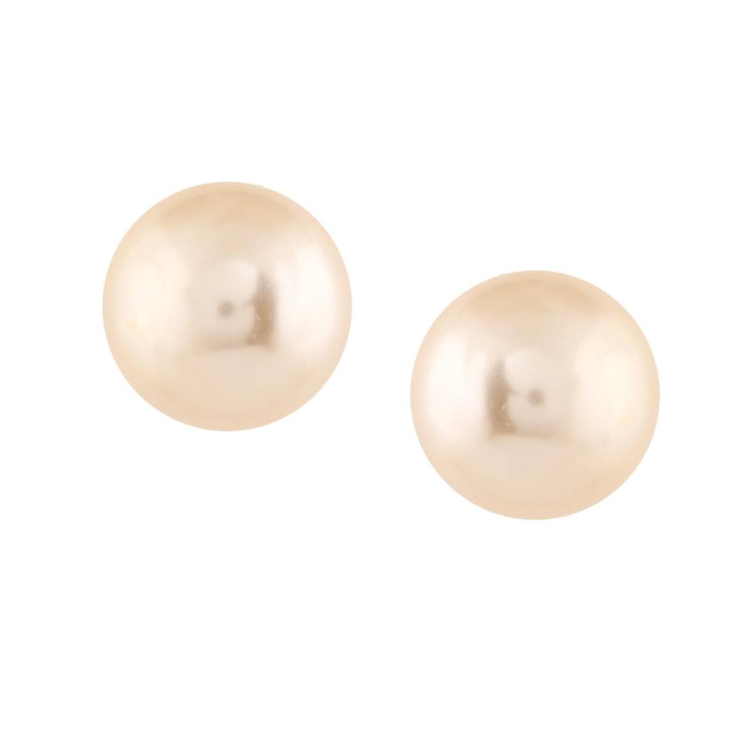 Estele Rhodium Plated Beautiful Double Line Pearl Necklace Set For Women