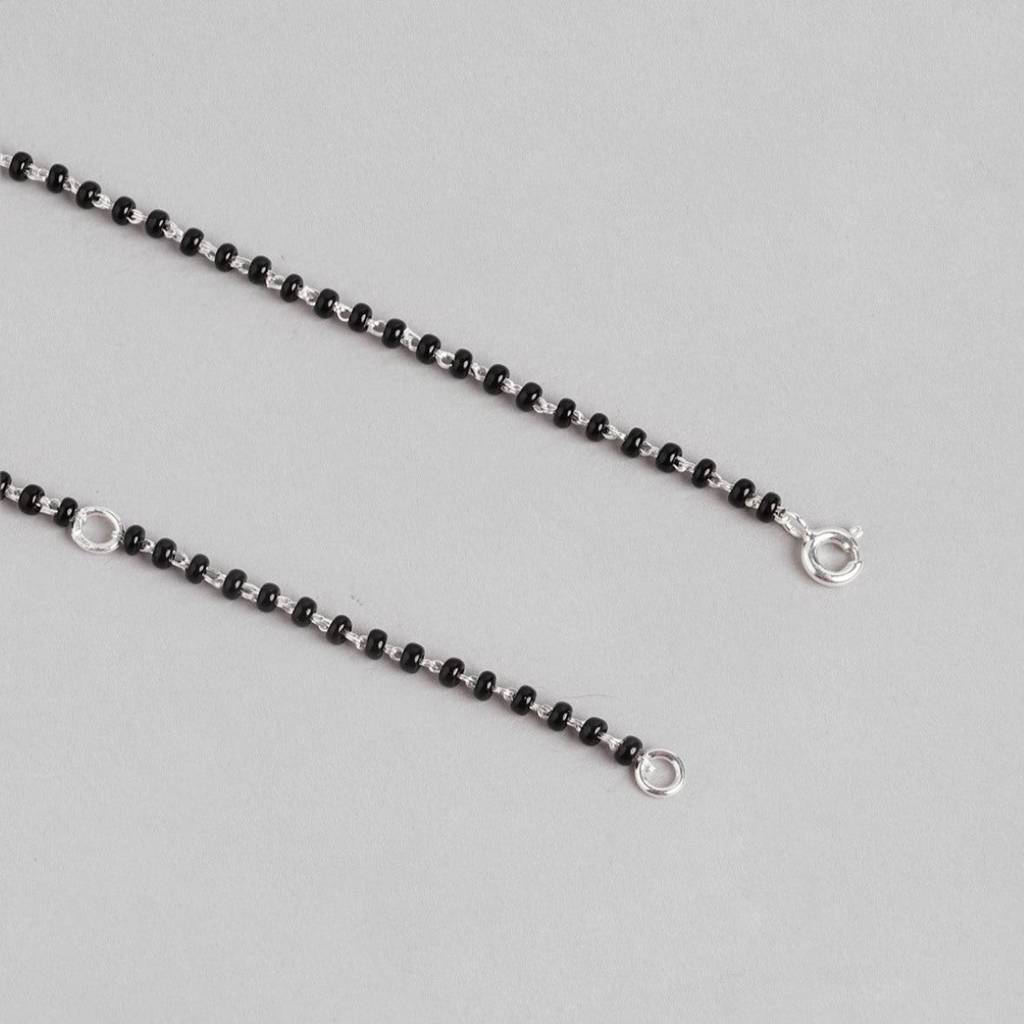 Dual Tone Radiance Cz 925 Sterling Silver Mangalsutra : MGS-10067-C-RRG