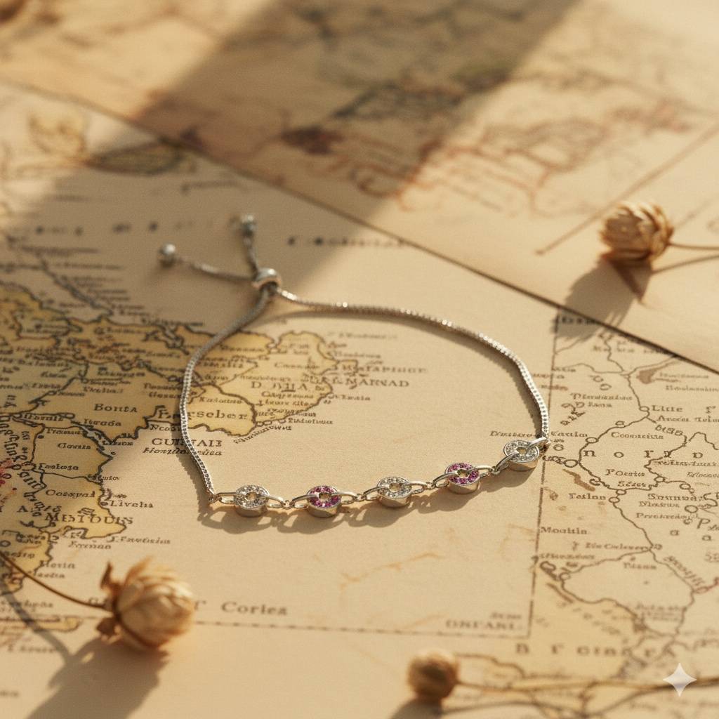 925 Pure Silver Charm Bracelet-Br1103 : BR1103