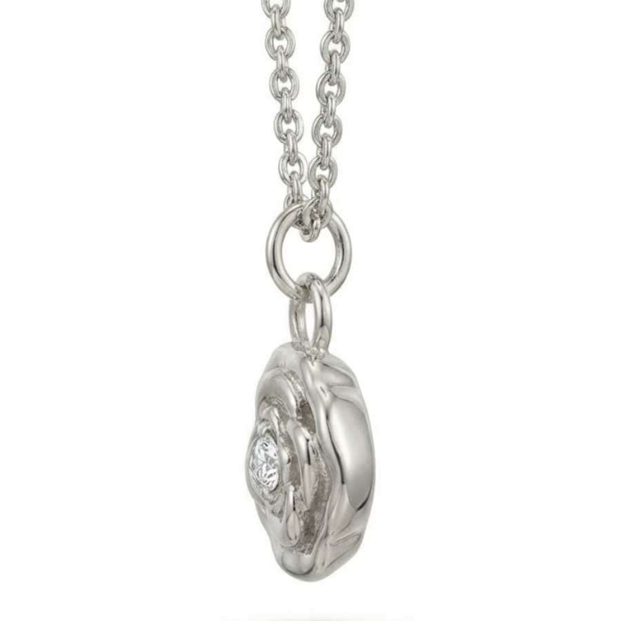 Multiple Flower Necklace For Women | Elegant Floral Pendant Jewellery : 1589209817