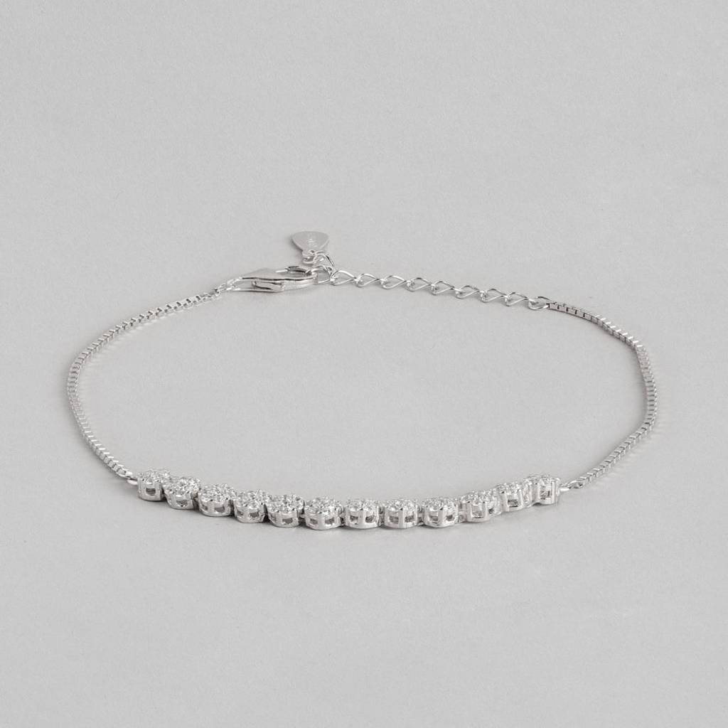 Diva Floral 925 Silver Bracelet : BR-80112