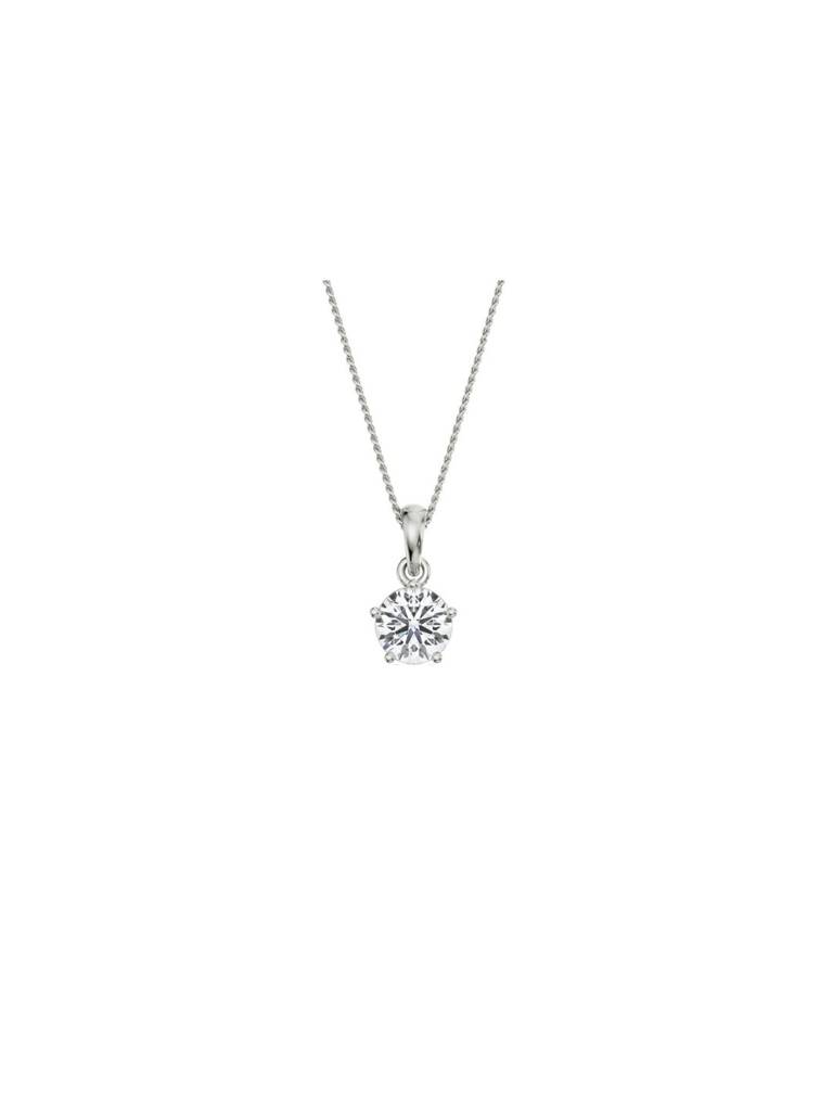 2 Ct Bright Round Lab Grown Diamond Pendant : P760