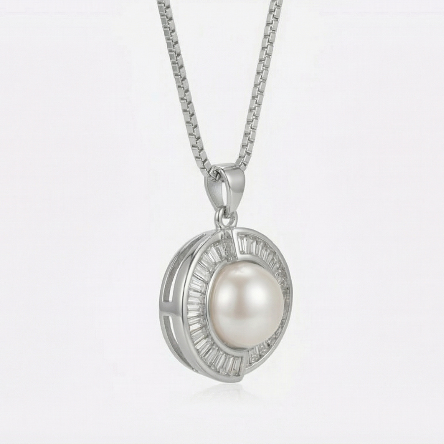 Modern Muse Necklace For Women | Contemporary Minimal Pendant Jewellery : 3177398583