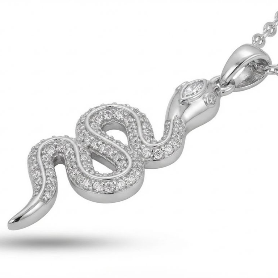 Single Snake Necklace For Women | Minimal Bar Style Pendant Jewellery : 6615130050