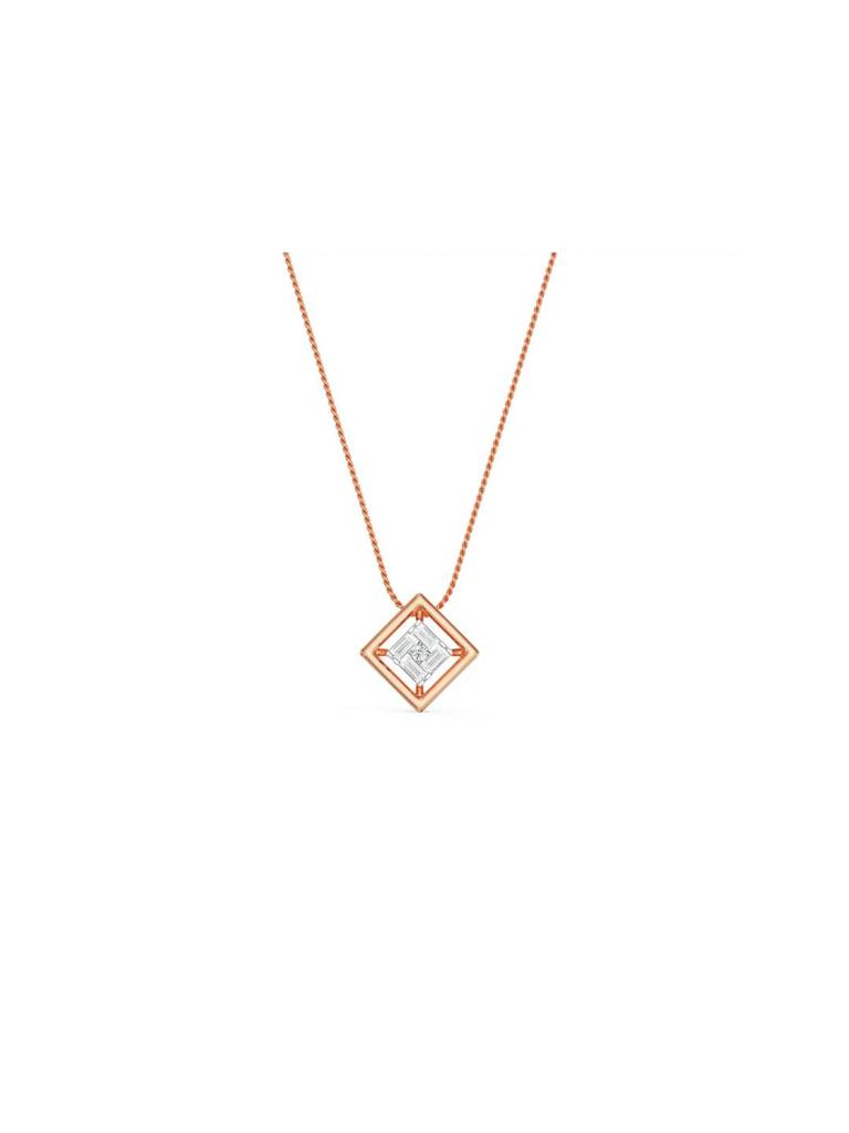 Geometric Allure Diamond Pendant : P710