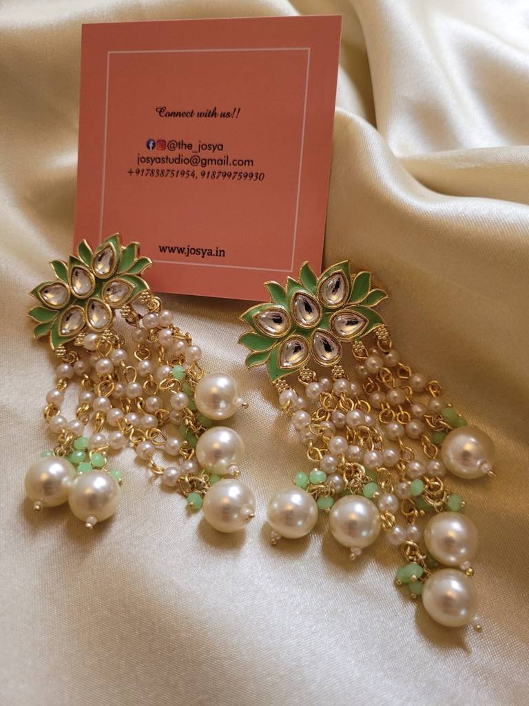 Lush Green Danglers Earrings : LUSHGR1450