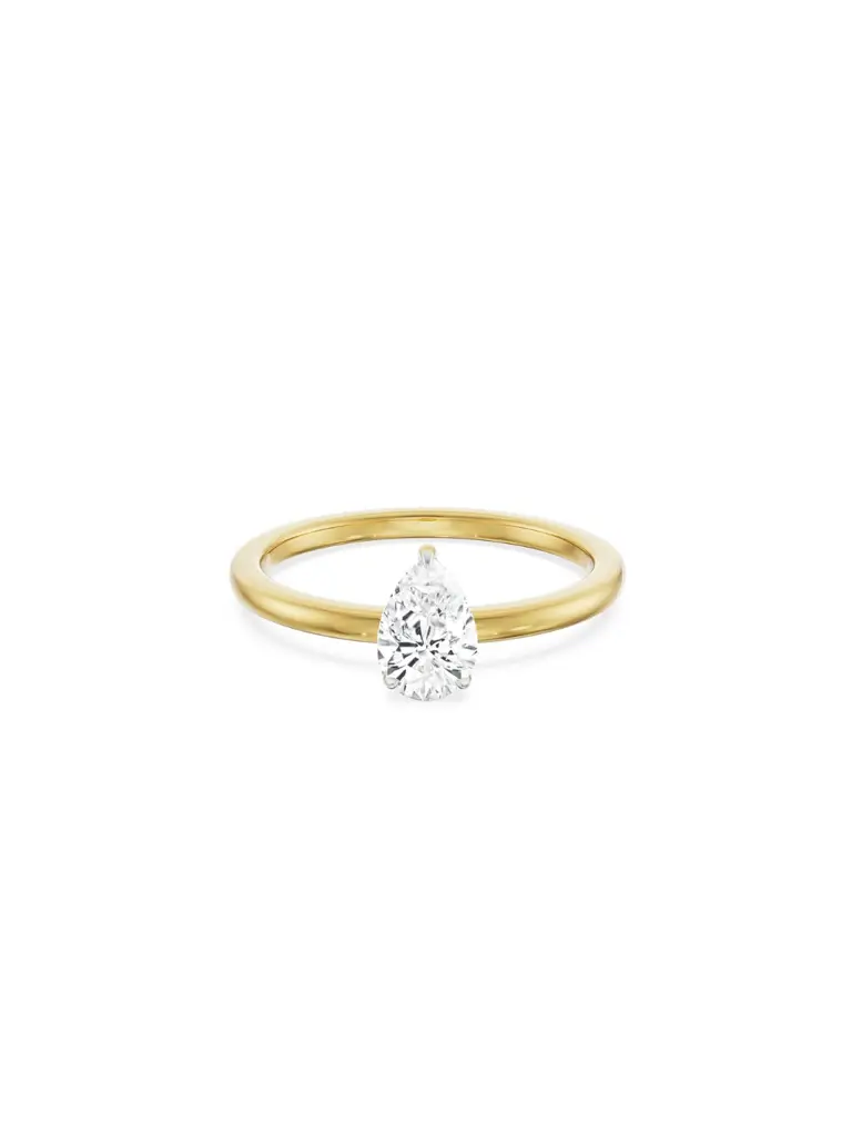 0.5 Ct Pear Engagement Ring : R1429
