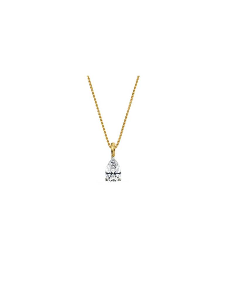 2 Ct Pear Lab Grown Diamond Pendant : P751
