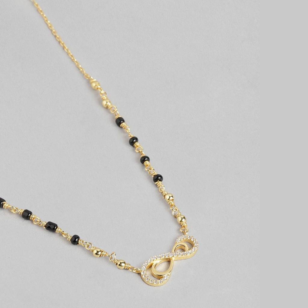 Shimmering Charisma Gold Plated 925 Sterling Silver Mangalsutra : MGS-10027