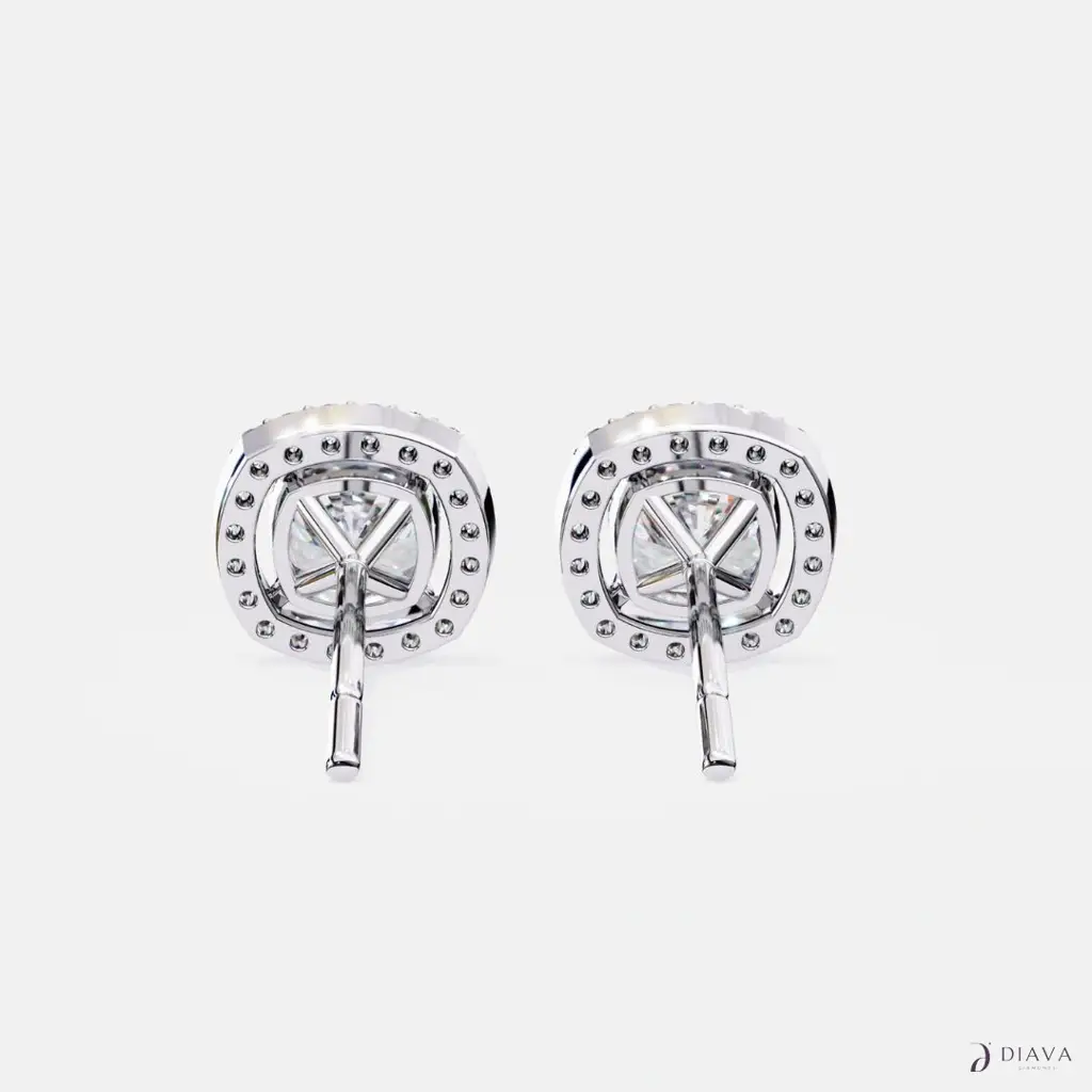 Cushion Halo Studs : CushionHaloStuds