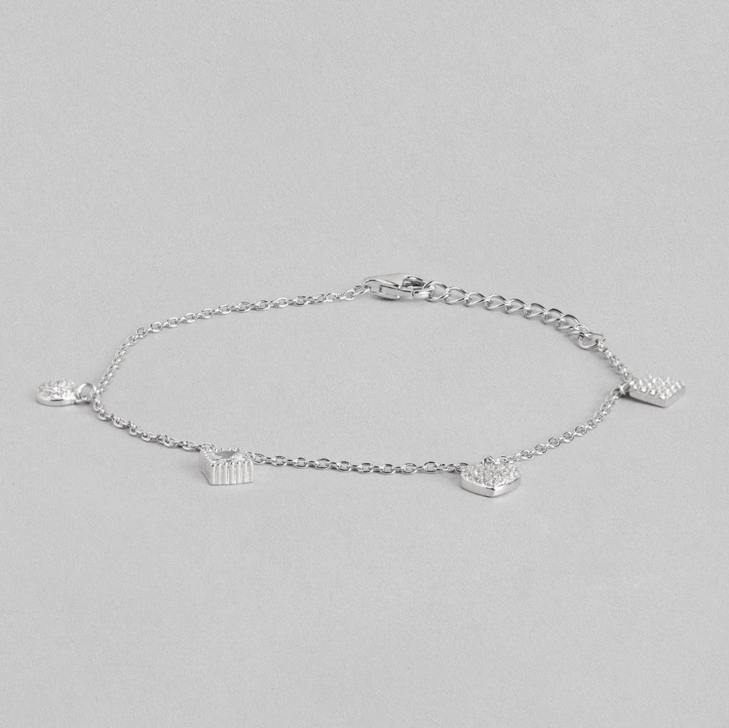 Charming Charm 925 Sterling Silver Bracelet : BR-80009