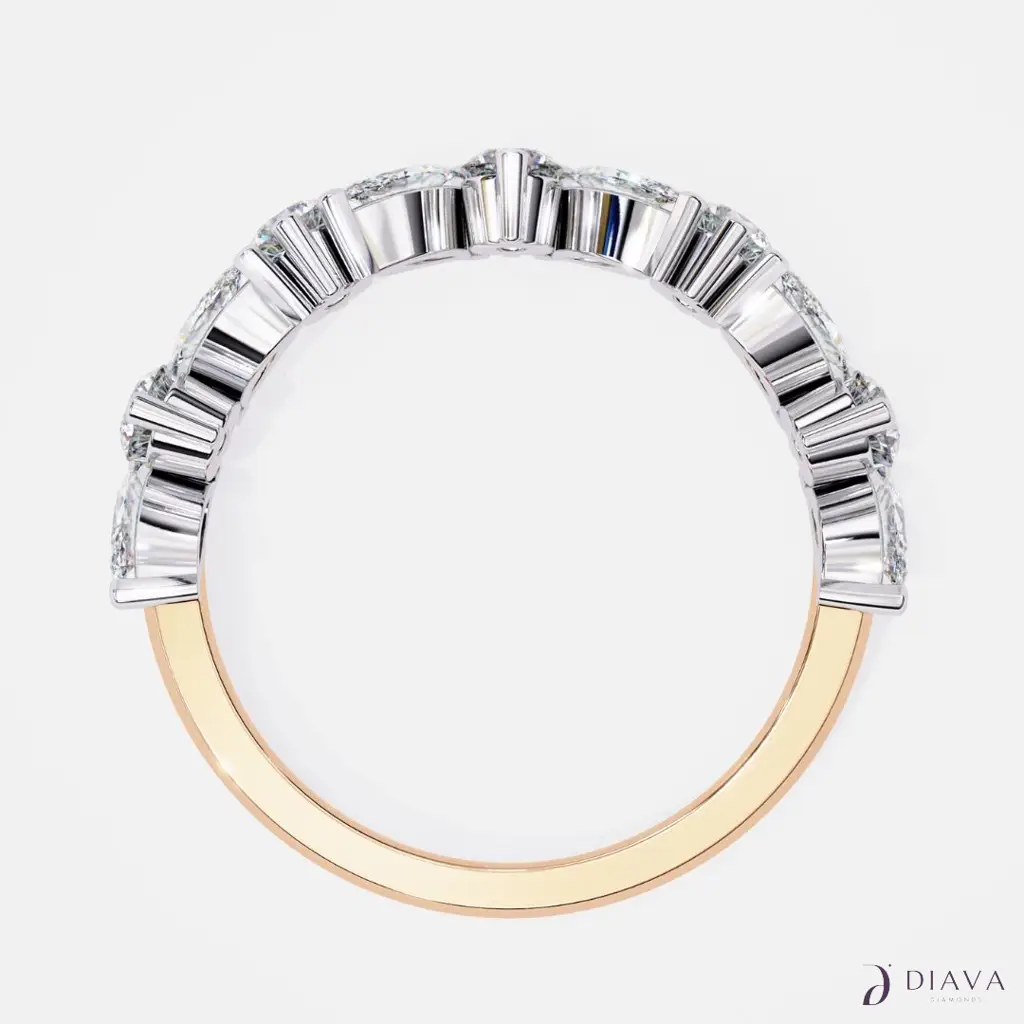 Marquise-Round Criss Cross Band : Marquise-RoundCrissCrossBand