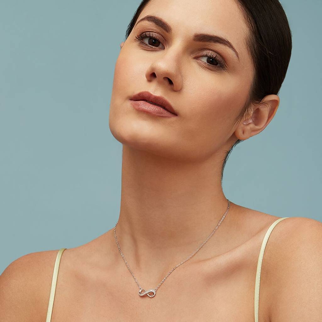 Infinity 925 Silver Necklace : NL-30075