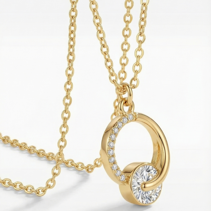 Starlight Pearl Chain Necklace For Women – Elegant Pearl Accented Chain With Warm Golden Finish | Premium Timeless : 736805802
