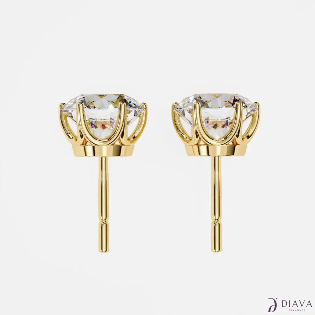 Signature Round Solitaire Studs : SignatureRoundSolitaireStuds