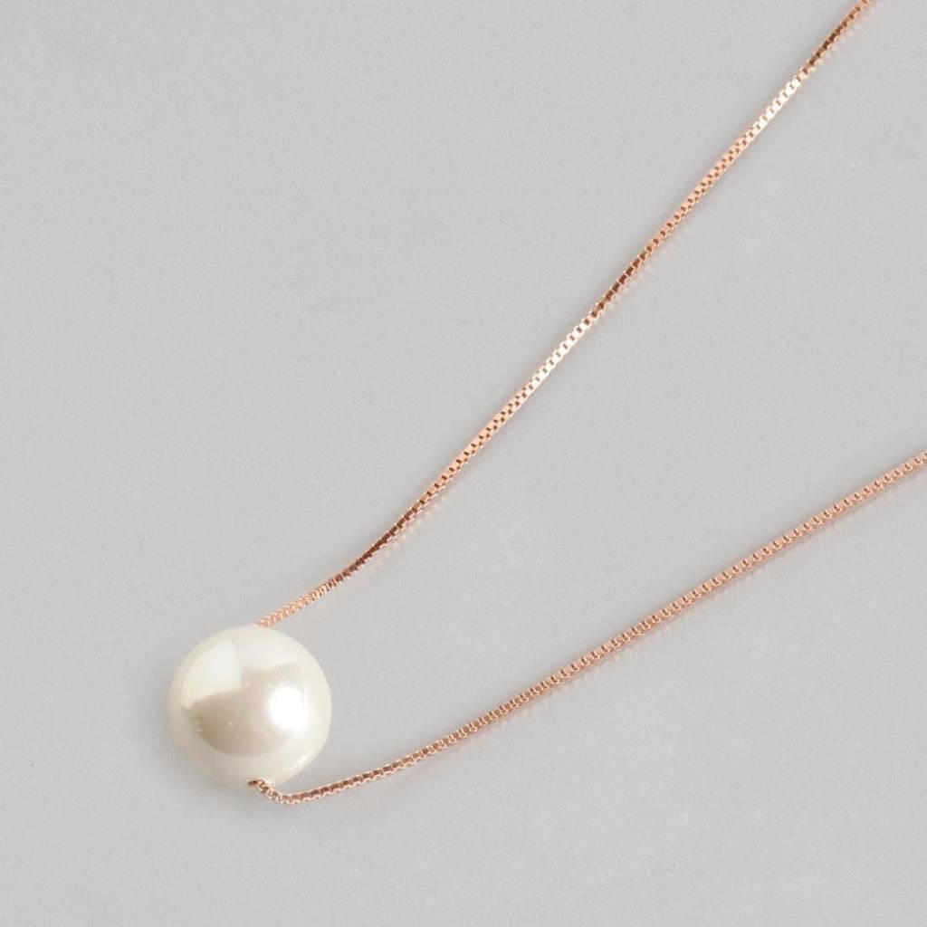 Stunning Pearl 925 Silver Necklace : NL-30011